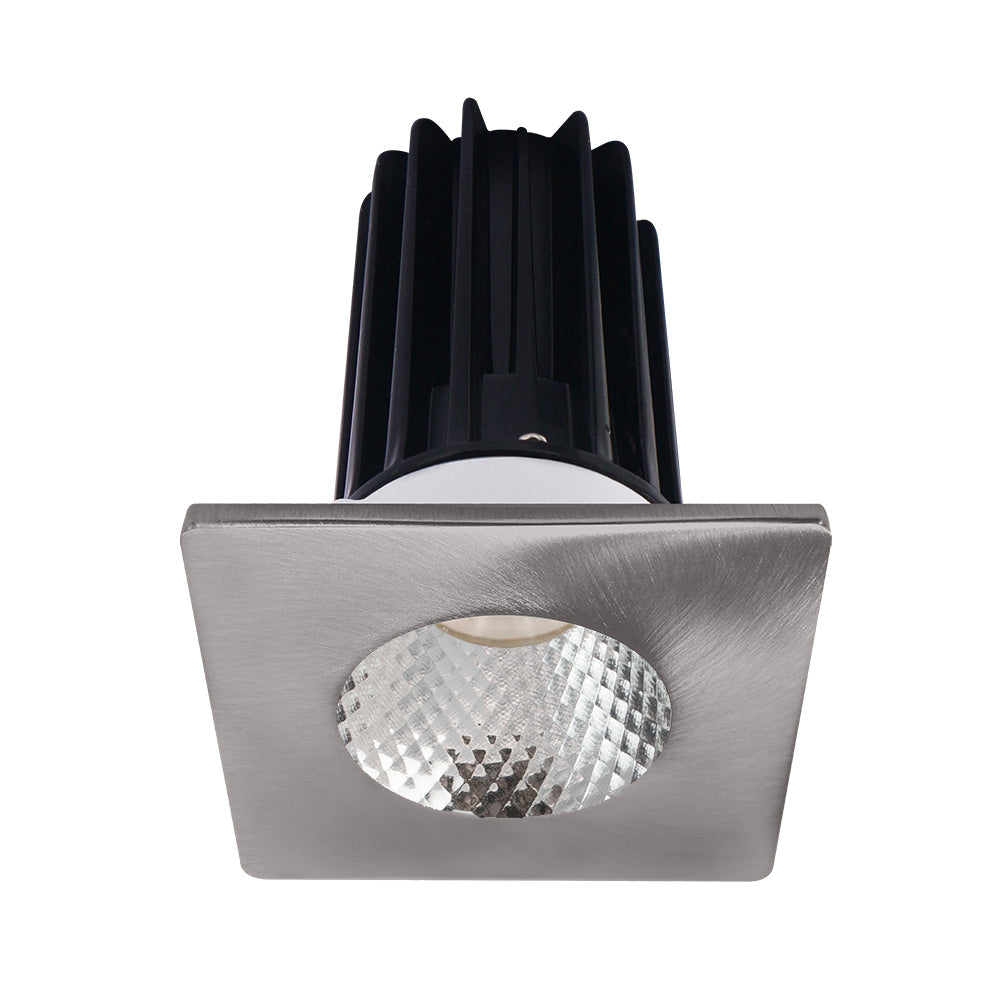 Lotus LED Lights LED-2-S15W-27K-2RRDM-2STBN-60D 2" Recessed LED 15W High Output Designer Series, 980 Lumens, CCT 2700K, Diamond Reflector, Square Brushed Nickel Trim, 60° Beam Angle