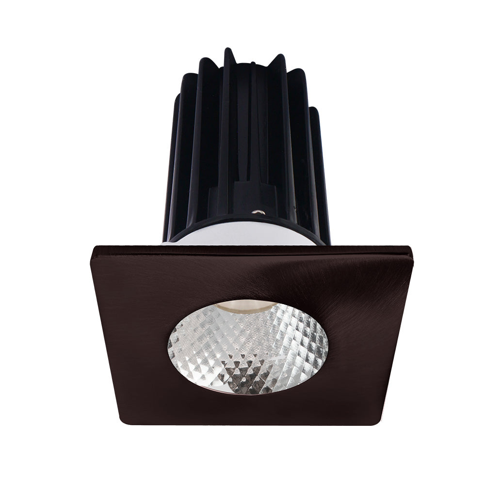 Lotus LED Lights LED-2-S15W-27K-2RRDM-2STBZ-60D 2" Recessed LED 15W High Output Designer Series, 980 Lumens, CCT 2700K, Diamond Reflector, Square Bronze Trim, 60° Beam Angle