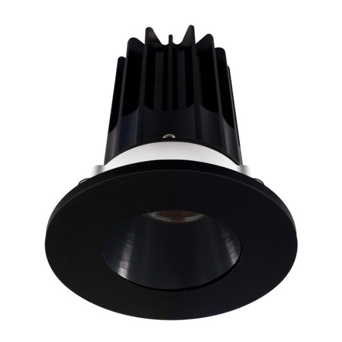 Lotus LED Light LED-2-S15W-3018K-2RRBK-2RTBK-24 2" LED Recessed Downlight - High Output - 15 Watt W/ 24 Degree Beam Angle, CCT Dim To Warm / 3K-18K, 120V, Black Reflector/ Round Black Trim