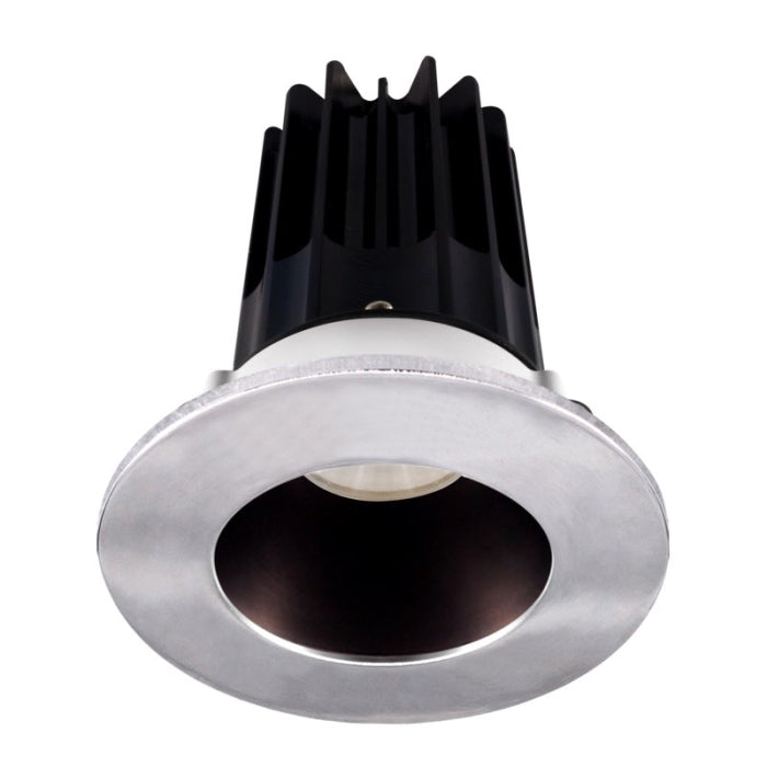 Lotus LED Light LED-2-S15W-3018K-2RRBZ-2RTCH-24 2" LED Recessed Downlight - High Output - 15 Watt W/ 24 Degree Beam Angle, CCT Dim To Warm / 3K-18K, 120V, Bronze Reflector/ Round Copper Trim