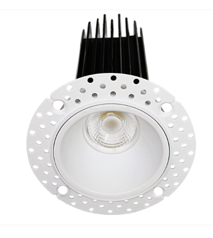 Lotus LED Lights LED-2-S15W-3018K-WH-T 2" Trimless Round Led Downlight - High Output - 15w - Dim To Warm / 3k-18k - 800 Lumens - 120v - White Finish