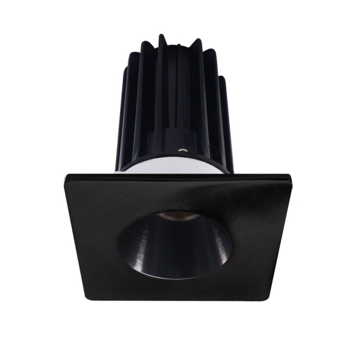 Lotus LED Light LED-2-S15W-30K-2RRBK-2STBK-24 2" LED Recessed Downlight - High Output W/24 Degree Beam Angle, 15 Watt, CCT 3000K, 120V, Black Reflector/ Square Black Trim