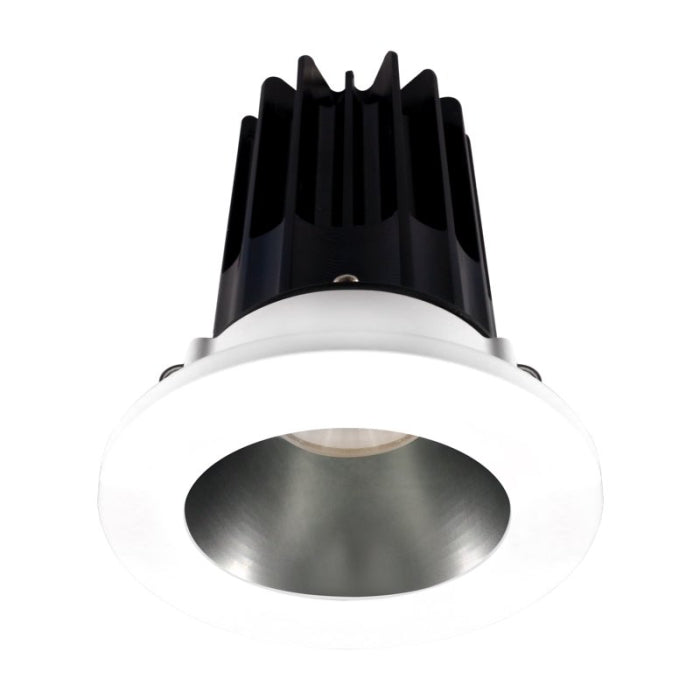 Lotus LED Light LED-2-S15W-30K-2RRCH-2RTWH-24 2" LED Recessed Downlight - High Output W/24 Degree Beam Angle, 15 Watt, CCT 3000K, 120V, Chrome Reflector/ Round White Trim