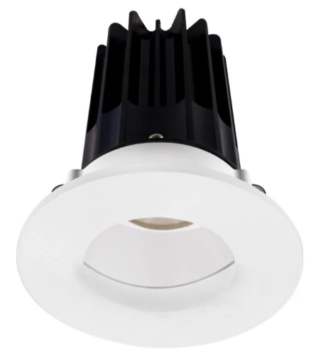 Lotus LED Lights LED-2-S15W-30K-2RRWH-2RWW-60D 2 inch Recessed Downlight LED, Wattage 15W, Color Temperature 3000K, Lumens 1000 lm, 60° Beam Angle, White Reflector, Round Wall Wash Trim