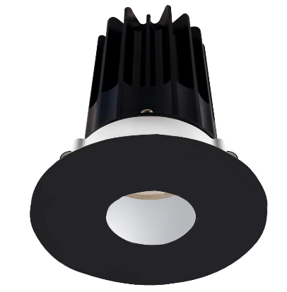Lotus LED Lights LED-2-S15W-40K-2RRAK-2RPH-BK 2 inch Recessed Downlight LED, Wattage 15W, Color Temperature 4000k, Lumens 1020 lm, 38° Beam Angle, Alzak Reflector, Round Pinhole Trim, Black