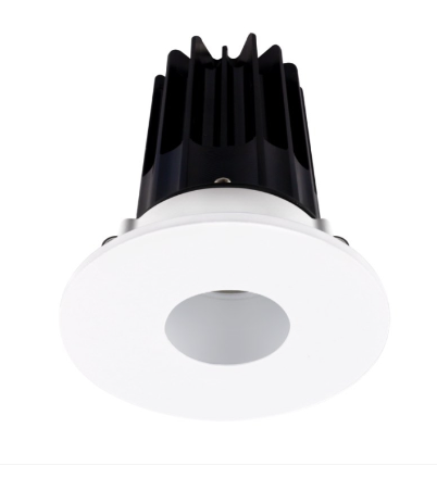 Lotus LED Lights LED-2-S15W-40K-2RRAK-2RPH 2" Led Recessed Downlight - High Output - 15w - 4000k - 1,020 Lumens - Silver Reflector - Pinhole Trim - 120v