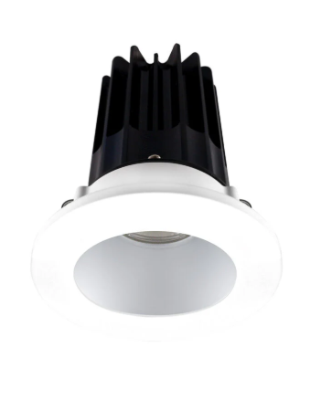 Lotus LED Lights LED-2-S15W-40K-2RRAK-2RTWH-60D 2 inch Recessed Downlight 15W LED 4000K 1020 lm - 60° Beam Angle - Alzak Reflector - Round White Trim - Type IC Damp Air-Tight T24 CRI 90+