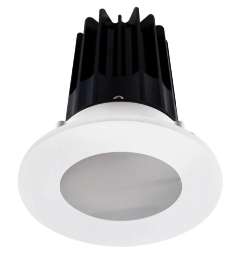Lotus LED Lights LED-2-S15W-40K-2RRBK-2RST-24D 2 inch Recessed Downlight LED, Wattage 15W, Color Temperature 4000k, Lumens 1020 lm, 24° Beam Angle, Black Reflector, Round Shower Trim