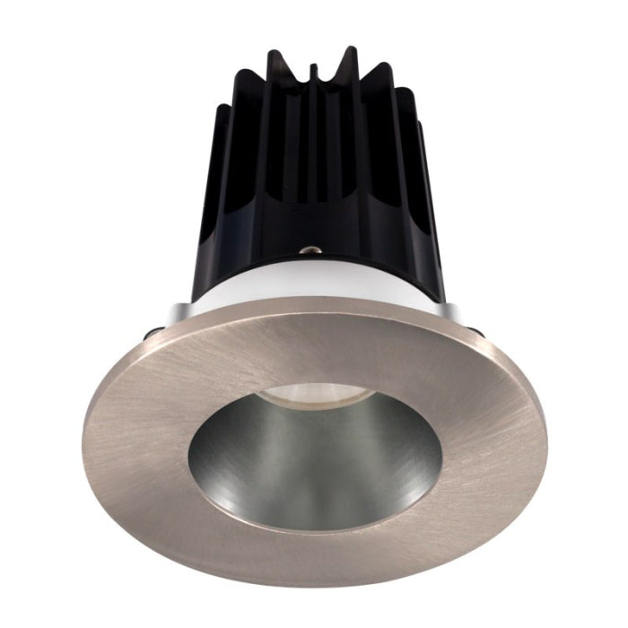 Lotus LED Light LED-2-S15W-40K-2RRCH-2RTBN-24 2" LED Recessed Downlight - High Output W/24 Degree Beam Angle, 15 Watt, CCT 4000K, 120V, Chrome Reflector/ Round Brushed Nickel Trim
