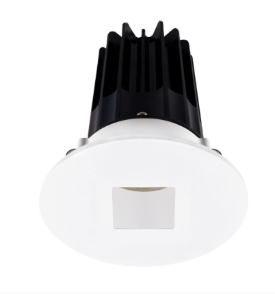 Lotus LED Lights LED-2-S15W-40K-2RRWH-2RSH 2" Led Recessed Downlight - High Output - 15w - 4000k - 1,020 Lumens - White Reflector - Square Hole Trim - 120v