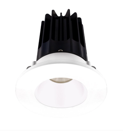 Lotus LED Lights LED-2-S15W-40K-2RRWH-2RTWH-24 2" Led Recessed Downlight - High Output - 15w - 4000k - 1,020 Lumens - White Reflector - Round White Trim - 24° - 120v
