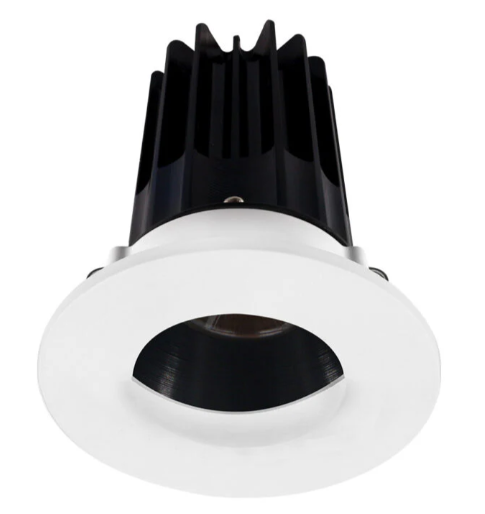 Lotus LED Lights LED-2-S15W-5CCT-2RRBK-2RWW-60D 2 Inch Round Recessed LED Downlight, Wattage 15W, 5CCT Selectable, Lumens 1000lm, 60° Beam Angle, Black Reflector, Round Wall Wash Trim