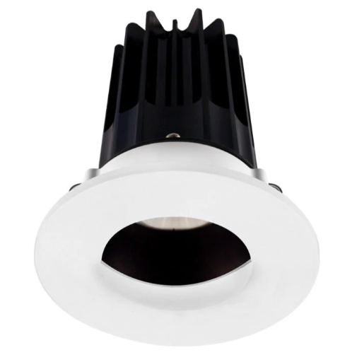 Lotus LED Lights LED-2-S15W-5CCT-2RRBZ-2RWW-60D 2 Inch Round Recessed LED Downlight, Wattage 15W, 5CCT Selectable, Lumens 1000lm, 60° Beam Angle, Bronze Reflector, Round Wall Wash Trim