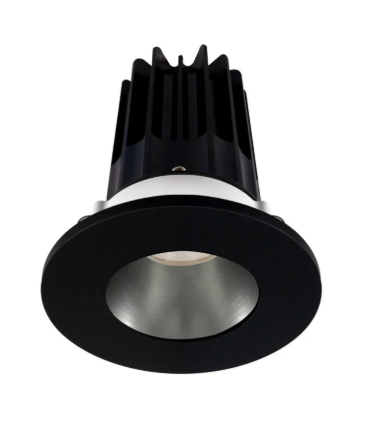 Lotus LED Lights LED-2-S15W-5CCT-2RRDM-2RTBK-24D 2 inch Recessed Downlight 15W LED 5CCT 1000 lm - 24° Beam Angle - Diamond Reflector - Round Black Trim - Type IC Damp Air-Tight T24 CRI 90+