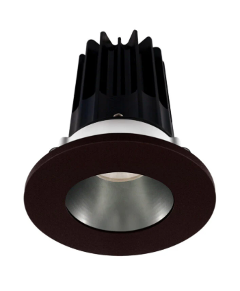 Lotus LED Lights LED-2-S15W-5CCT-2RRDM-2RTBZ-24D 2 inch Recessed Downlight 15W LED 5CCT 1000 lm - 24° Beam Angle - Diamond Reflector - Round Bronze Trim - Type IC Damp Air-Tight T24 CRI 90+