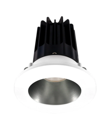 Lotus LED Lights LED-2-S15W-5CCT-2RRDM-2RTWH-24D 2 inch Recessed Downlight 15W LED 5CCT 1000 lm - 24° Beam Angle - Diamond Reflector - Round White Trim - Type IC Damp Air-Tight T24 CRI 90+