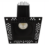 Lotus LED Lights LED-2-S15W-L5CCTBK-T-SQ 2" Trimless Square Led Downlight - High Output - 15w - 27k / 3k / 35k / 4k / 5k - 985 Lumens - 120v - Black Finish