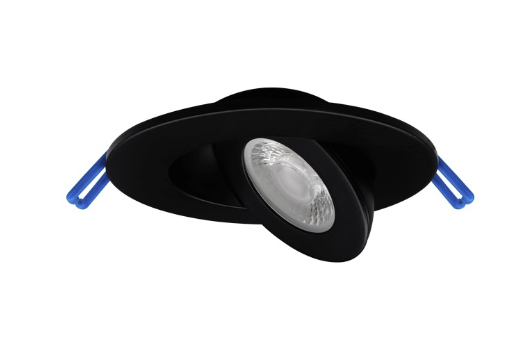 Lotus LED Lights LED-2-S5W-5CCT-FG-BK 2" Floating Gimbal Led Downlight - 5w - 27k / 3k / 35k / 4k / 5k - 420 Lumens - 120v - Black Finish