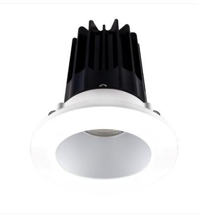 Lotus LED Lights LED-2-S8W2-27K-2RRAK-2RTWH 2" Led Recessed Downlight - 8w - 2700k - 580 Lumens - Silver Reflector - Round White Trim - 120v