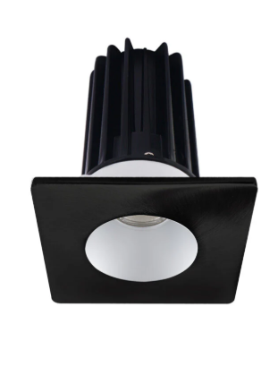 Lotus LED Lights LED-2-S8W2-27K-2RRAK-2STBK-60D 2 inch Recessed Downlight 8W LED 2700K 580 lm - 60° Beam Angle - Alzak Reflector - Square Black Trim - Type IC Damp Air-Tight T24 CRI 90+