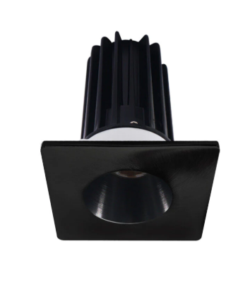 Lotus LED Lights LED-2-S8W2-27K-2RRBK-2STBN-60D 2 inch Recessed Downlight 8W LED 2700K 580 lm - 60° Beam Angle - Black Reflector - Square Brushed Nickel Trim - Type IC Damp Air-Tight T24 CRI 90+