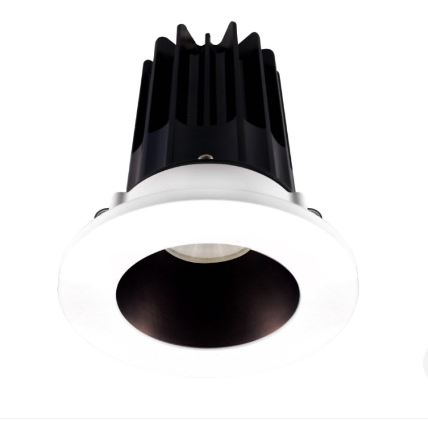 Lotus LED Lights LED-2-S8W2-27K-2RRBZ-2RTWH 2" Led Recessed Downlight - 8w - 2700k - 580 Lumens - Bronze Reflector - Round White Trim - 120v