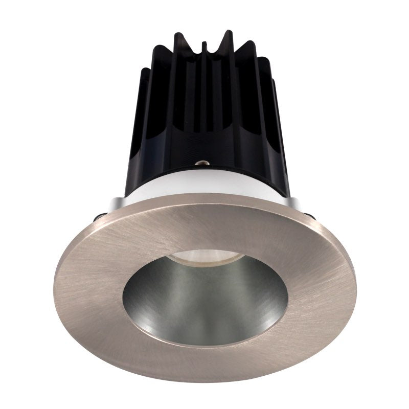 Lotus LED Lights LED-2-S8W2-27K-2RRCH-2RTBN-24 2" LED Round Recessed Downlight, Color Temperature 2700K, Lumens 580 lm, Wattage 8W, Beam Angle 24°, Chrome Reflector - Brushed Nickel Trim