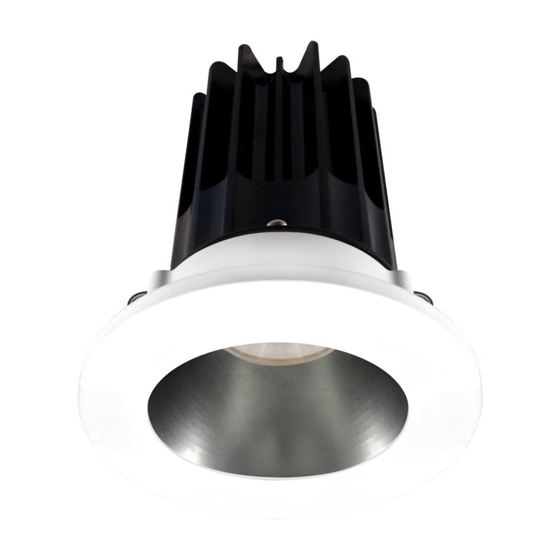 Lotus LED Lights LED-2-S8W2-27K-2RRCH-2RTWH-24 2" LED Round Recessed Downlight, Color Temperature 2700K, Lumens 580 lm, Wattage 8W, Beam Angle 24°, Chrome Reflector - White Trim