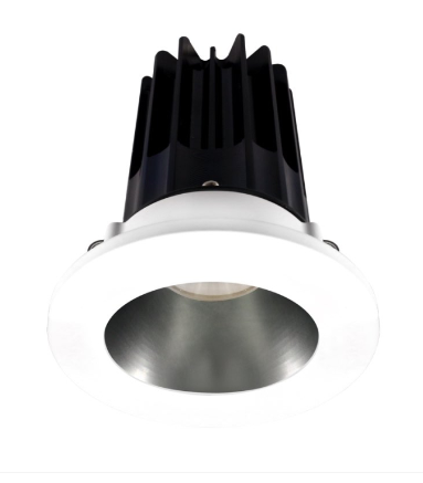 Lotus LED Lights LED-2-S8W2-27K-2RRCH-2RTWH 2" Led Recessed Downlight - 8w - 2700k - 580 Lumens - Chrome Reflector - Round White Trim - 120v