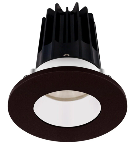 Lotus LED Lights LED-2-S8W2-27K-2RRWH-2RTBZ-60D 2 inch Recessed Downlight LED, Wattage 8W, Color Temperature 2700K, Lumens 580 lm, 60° Beam Angle, White Reflector, Round Bronze Trim