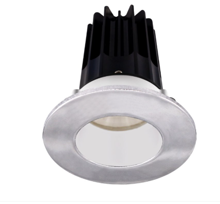 Lotus LED Lights LED-2-S8W2-27K-2RRWH-2RTCH 2" Led Recessed Downlight - 8w - 2700k - 580 Lumens - White Reflector - Round Chrome Trim - 120v