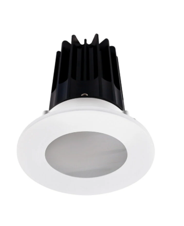 Lotus LED Lights LED-2-S8W2-3018K-2RRBK-2RST 2 inch Recessed Downlight 8W LED Dim to Warm 3000-1800K 600 lm - 38° Beam Angle - Black Reflector - Round Shower Trim - Type IC Damp Air-Tight T24 CRI 90+