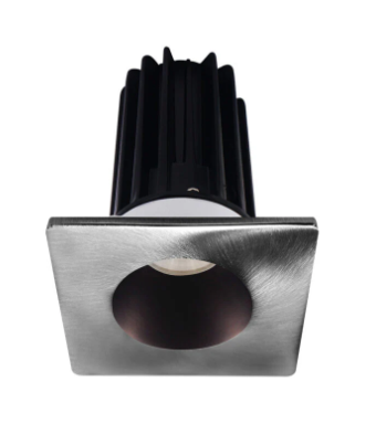 Lotus LED Lights LED-2-S8W2-3018K-2RRBZ-2STCH-24D 2 inch Recessed Downlight 8W LED Dim to Warm 3000-1800K 600 lm - 24° Beam Angle - Bronze Reflector - Square Chrome Trim - Type IC Damp Air-Tight T24 CRI 90+