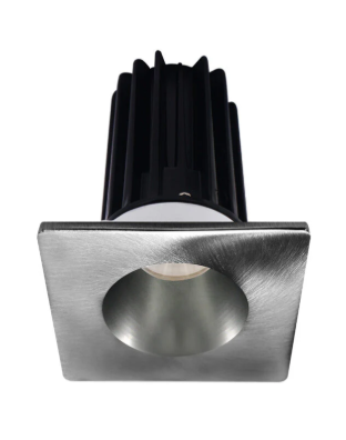 Lotus LED Lights LED-2-S8W2-3018K-2RRCH-2STCH-24D 2 inch Recessed Downlight 8W LED Dim to Warm 3000-1800K 600 lm - 24° Beam Angle - Chrome Reflector - Square Chrome Trim - Type IC Damp Air-Tight T24 CRI 90+