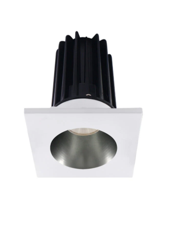 Lotus LED Lights LED-2-S8W2-3018K-2RRDM-2STWH-24D 2 inch Recessed Downlight LED, Wattage 8W, Dim to Warm 3000-1800K, Lumens 600 lm, 24° Beam Angle, Diamond Reflector, Square White Trim