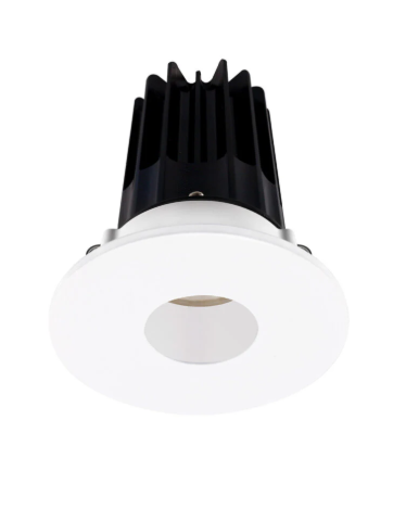Lotus LED Lights LED-2-S8W2-3018K-2RRWH-2RPH 2 inch Recessed Downlight 8W LED Dim to Warm 3000-1800K 600 lm - 38° Beam Angle - White Reflector - Round Pinhole Trim - Type IC Damp Air-Tight T24 CRI 90+