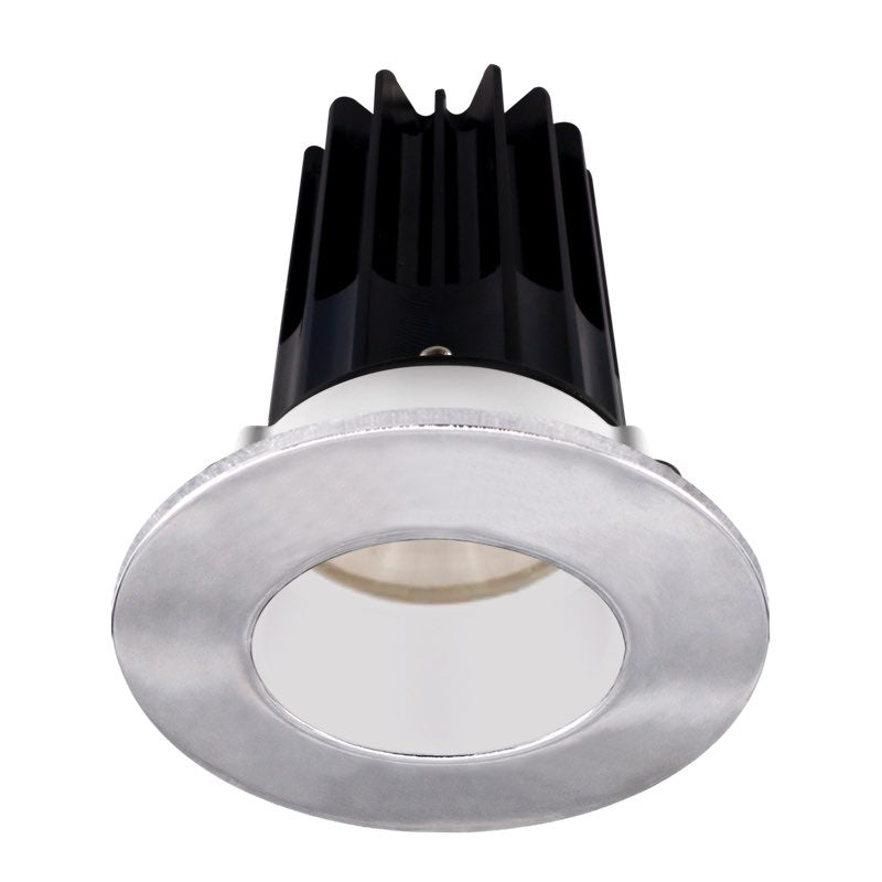 Lotus LED Lights LED-2-S8W2-3018K-2RRWH-2RTCH-24D 2" LED Recessed Downlight, Wattage 8W, Color Temperature Dim to Warm 30K-18K, Lumens 600 lm, Beam Angle 24°, White Reflector - Round Chrome Trim - 120V