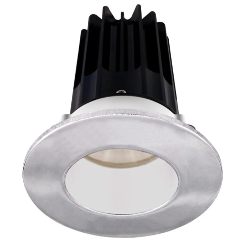 Lotus LED Lights LED-2-S8W2-3018K-2RRWH-2RTCH-60D 2 inch Recessed Downlight LED, Wattage 8W, Dim to Warm 3000-1800K, Lumens 600 lm, 60° Beam Angle, White Reflector, Round Chrome Trim