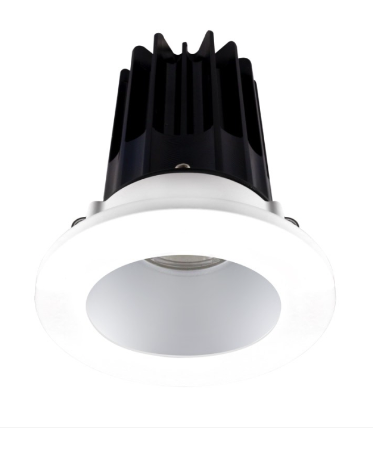 Lotus LED Lights LED-2-S8W2-30K-2RRAK-2RTWH 2" Led Recessed Downlight - 8w - 3000k - 600 Lumens - Silver Reflector - Round White Trim - 120v