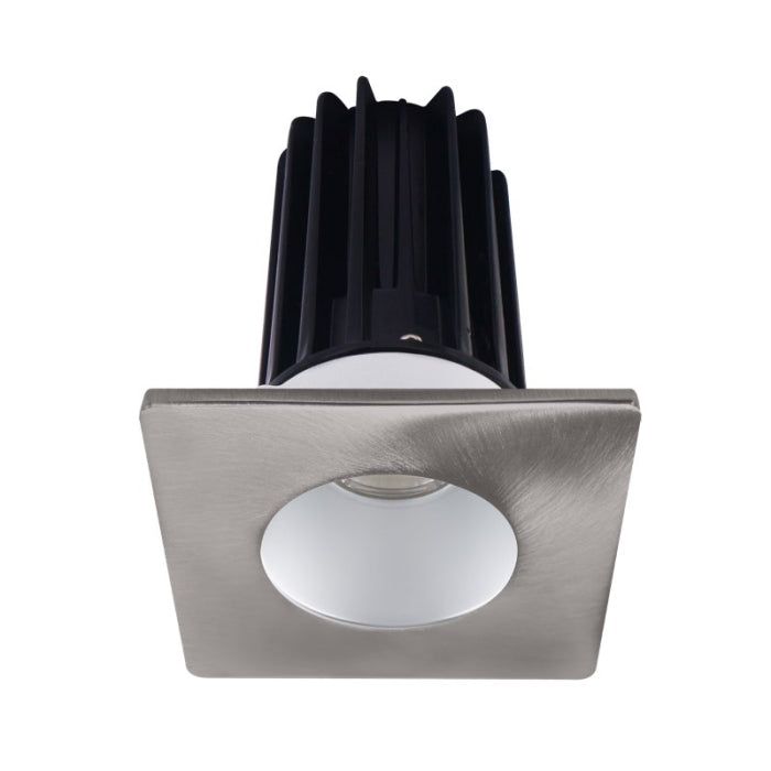 Lotus LED Lights LED-2-S8W2-30K-2RRAK-2STBN 2" LED Recessed Downlight, 8 Watt, 600 Lumens, CCT 3000K, 120V, Silver Reflector/ Square Brushed Nickel Trim