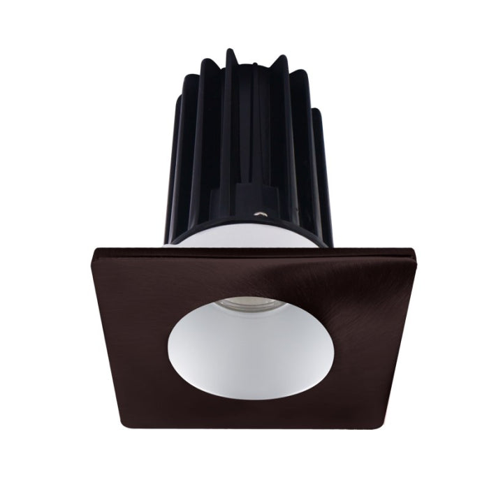 Lotus LED Lights LED-2-S8W2-30K-2RRAK-2STBZ 2" LED Recessed Downlight, 8 Watt, 600 Lumens, CCT 3000K, 120V, Silver Reflector/ Square Bronze Trim