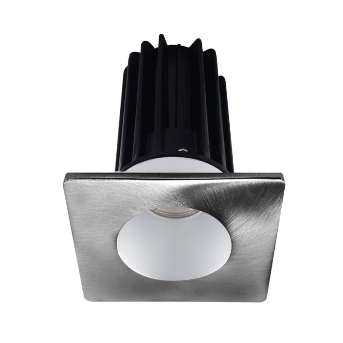 Lotus LED Lights LED-2-S8W2-30K-2RRAK-2STCH 2" LED Recessed Downlight, 8 Watt, 600 Lumens, CCT 3000K, 120V, Silver Reflector/ Square Chrome Trim