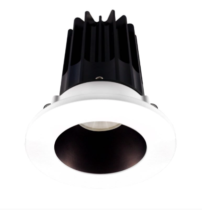 Lotus LED Lights LED-2-S8W2-30K-2RRBZ-2RTWH 2" Led Recessed Downlight - 8w - 3000k - 600 Lumens - Bronze Reflector - Round White Trim - 120v
