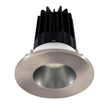 Lotus LED Lights LED-2-S8W2-30K-2RRCH-2RTBN 2" Led Recessed Downlight - 8w - 3000k - 600 Lumens - Chrome Reflector - Round Brushed Nickel Trim - 120v