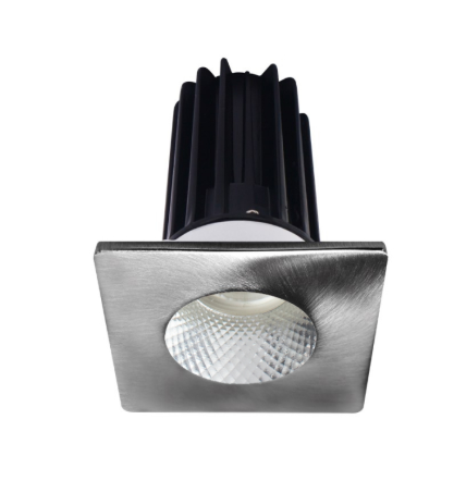 Lotus LED Lights LED-2-S8W2-30K-2RRDM-2STCH-24D 2 inch Recessed Downlight 8W LED 3000K 600 lm - 24Â° Beam Angle - Diamond Reflector - Square Chrome Trim - Type IC Damp Air-Tight T24 CRI 90+