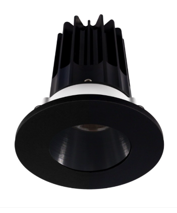 Lotus LED Lights LED-2-S8W2-40K-2RRBK-2RTBK 2" Led Recessed Downlight - 8w - 4000k - 620 Lumens - Black Reflector - Round Black Trim - 120v