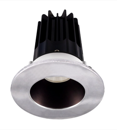 Lotus LED Lights LED-2-S8W2-40K-2RRBZ-2RTCH 2" Led Recessed Downlight - 8w - 4000k - 620 Lumens - Bronze Reflector - Round Chrome Trim - 120v