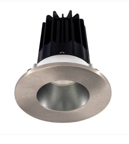 Lotus LED Lights LED-2-S8W2-40K-2RRCH-2RTBN 2" Led Recessed Downlight - 8w - 4000k - 620 Lumens - Chrome Reflector - Round Brushed Nickel Trim - 120v