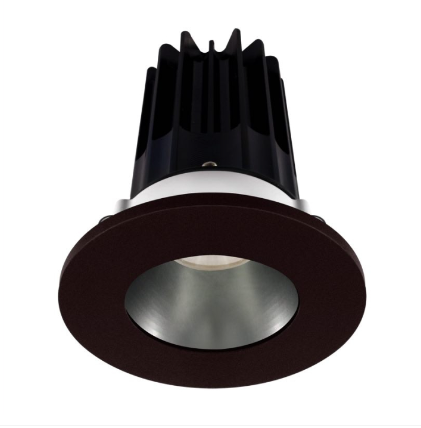 Lotus LED Lights LED-2-S8W2-40K-2RRCH-2RTBZ 2" Led Recessed Downlight - 8w - 4000k - 620 Lumens - Chrome Reflector - Round Bronze Trim - 120v