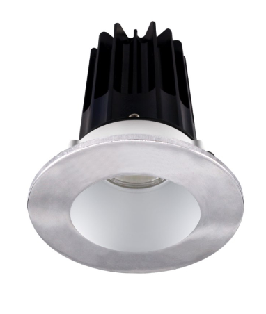 Lotus LED Lights LED-2-S8W2-5CCT-2RRAK-2RTCH 2" Led Recessed Downlight - 8w - 27k / 3k / 35k / 4k / 5k - Silver Reflector - Round Chrome Trim - 120v